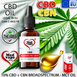 10% MINORS: 5% CBD + 5% CBN...